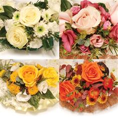 Open Round Spray Wreath - Choose Colour