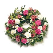 Traditional Open Round Wreath - Choose Colour