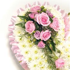 Based Heart Pink &amp; White
