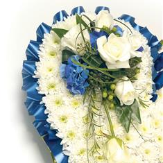 Based Heart Blue &amp; White