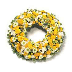 Wreath Yellow &amp; White