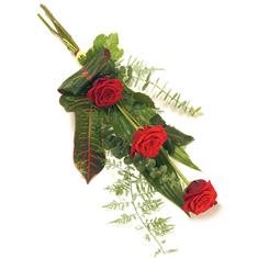 3 Red Roses Sheaf